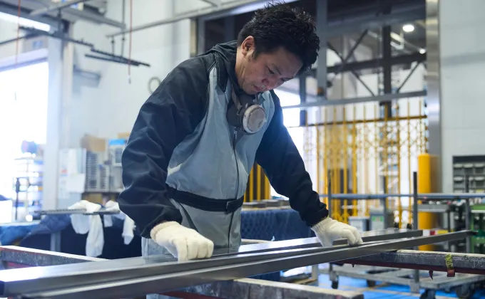 塗装作業の様子